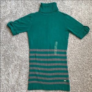 NWOT Guess Turtleneck Striped Sweater Dress